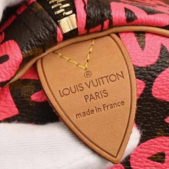Louis Vuitton Pink Monogram Graffiti Speedy 30 Handbag - Picture 6 of 10